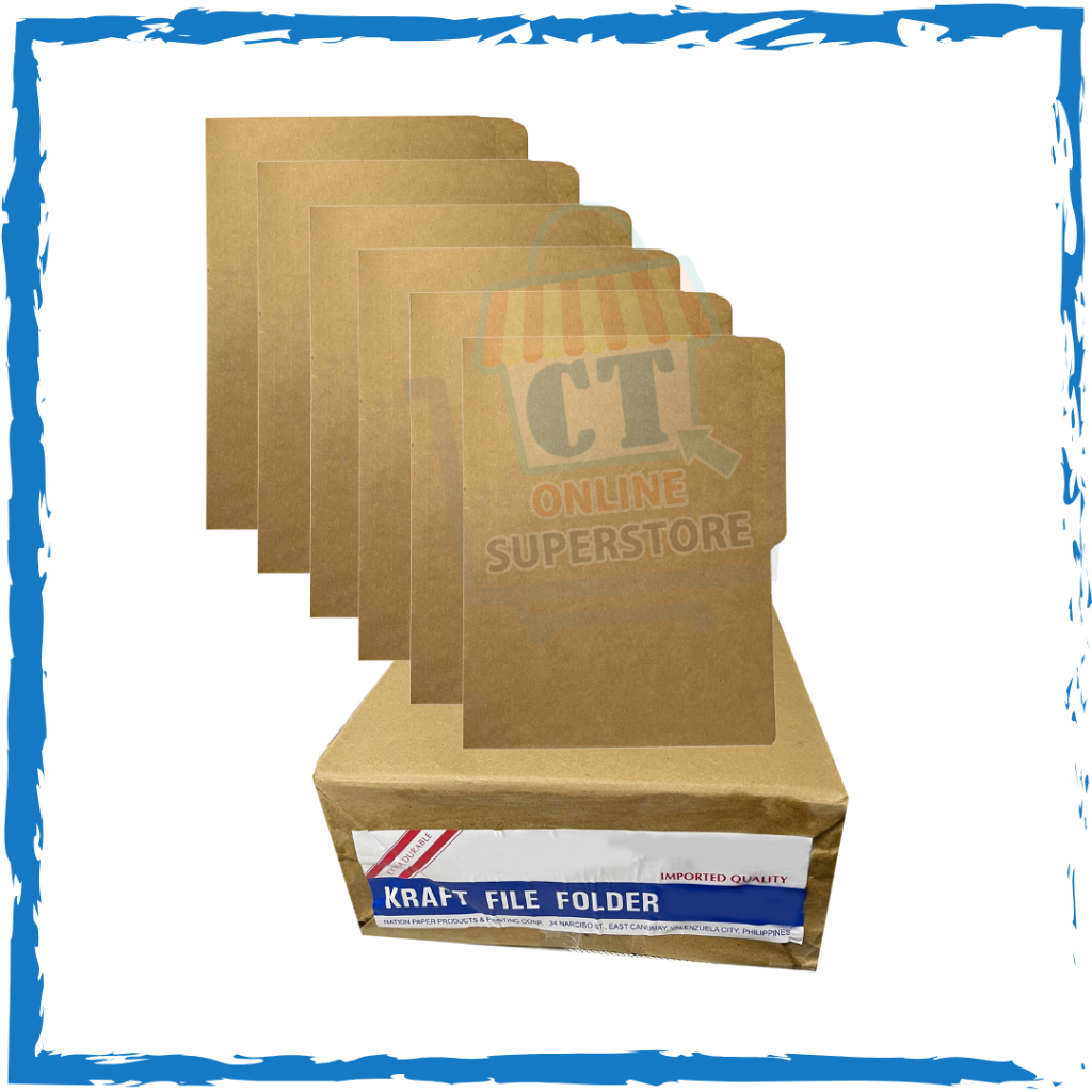 CT Superstore Kraft Folder 14pts (Pack of 100pcs) Good Quality File ...