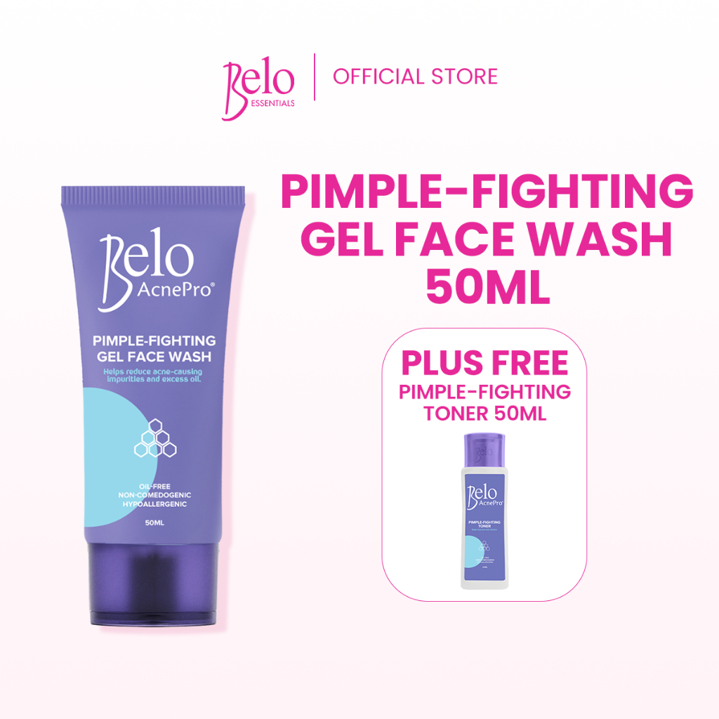 Belo Essentials AcnePro Pimple-Fighting Gel Face Wash 50mL + Free ...