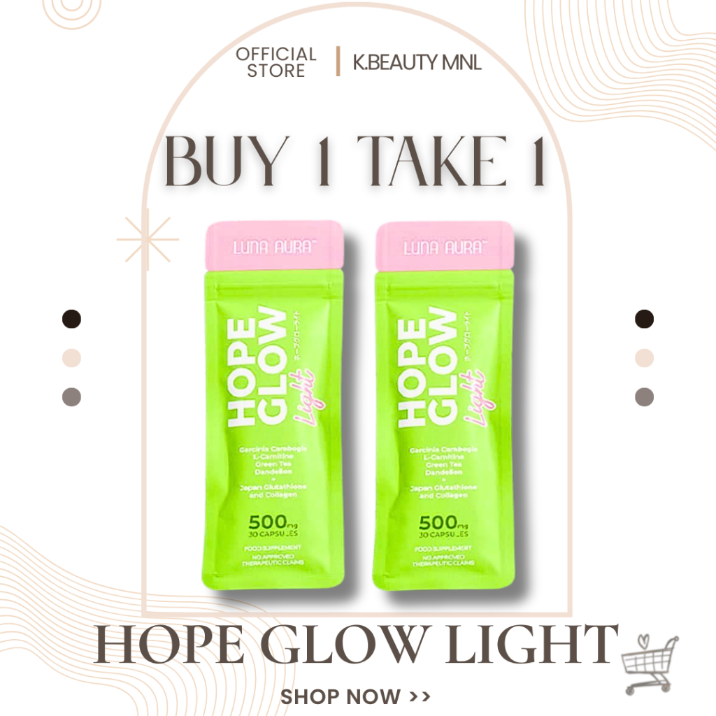 B1T1 Hope Glow Light Glutathione Collagen Glutathione Collagen Green Tea  and Dandelion Extract