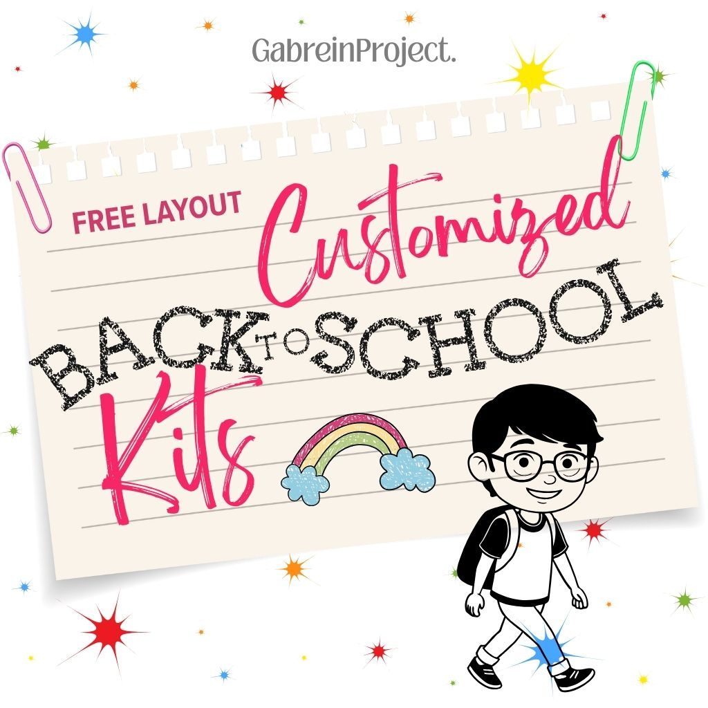 CUSTOMIZED Back to School Kit Laminated (Name Tag, Bag Tag, Name ...