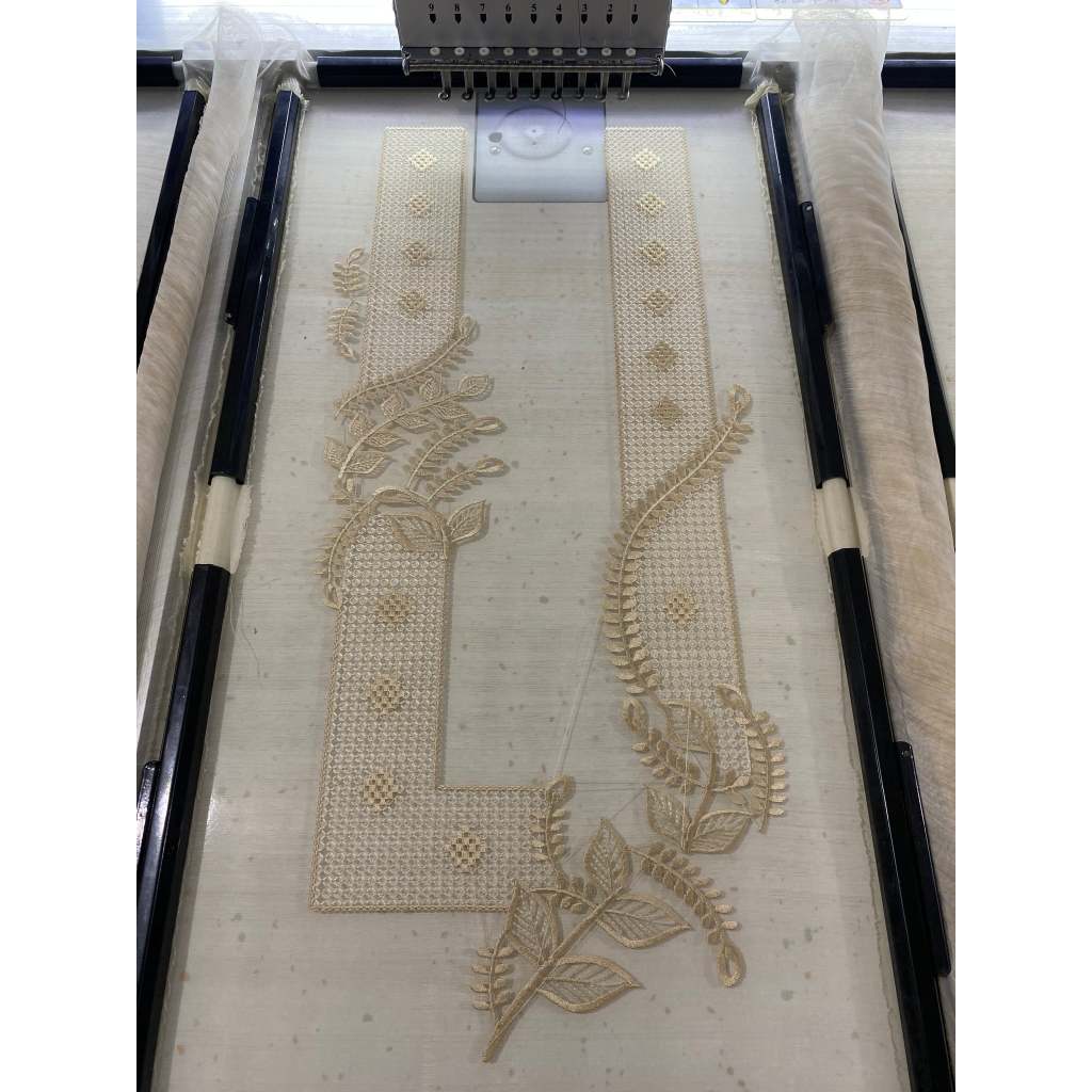 Pinya Organza Tela with embroidery hindi makintab (fabric only ...
