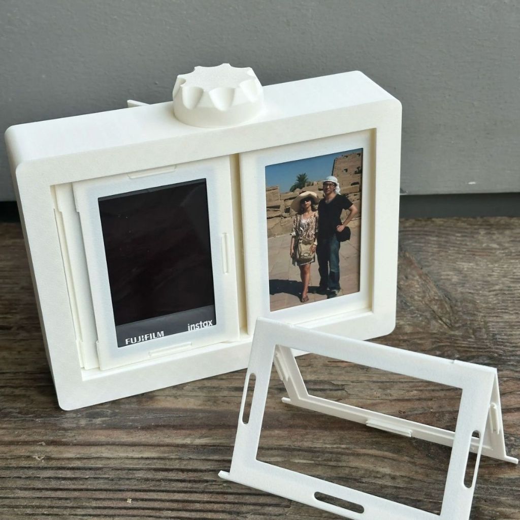 Rotating Flip Photo Album Stand - 3D Printed Polaroid Frame, Qixi Gift ...