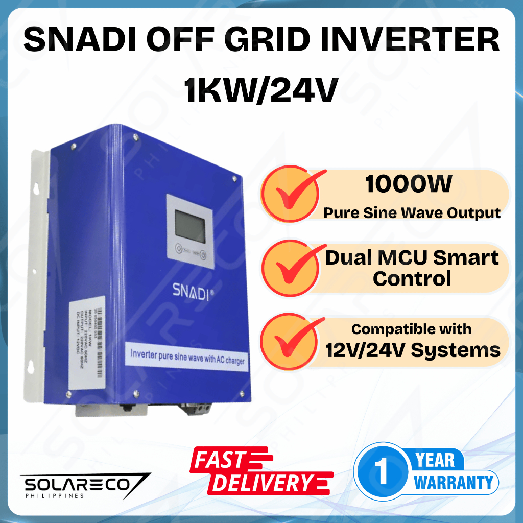 SNADI Off-Grid Pure Sine Wave solar Inverter 1KW / 2KW / 3KW / 5KW ...