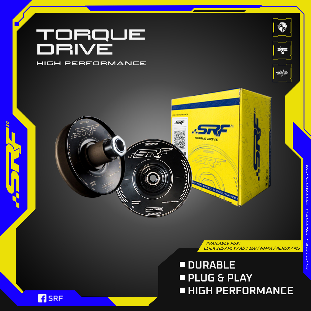 SRF STEEL TORQUE DRIVE ASSEMBLY (ADV160 / PCX160 / CLICK125 / NMAX ...