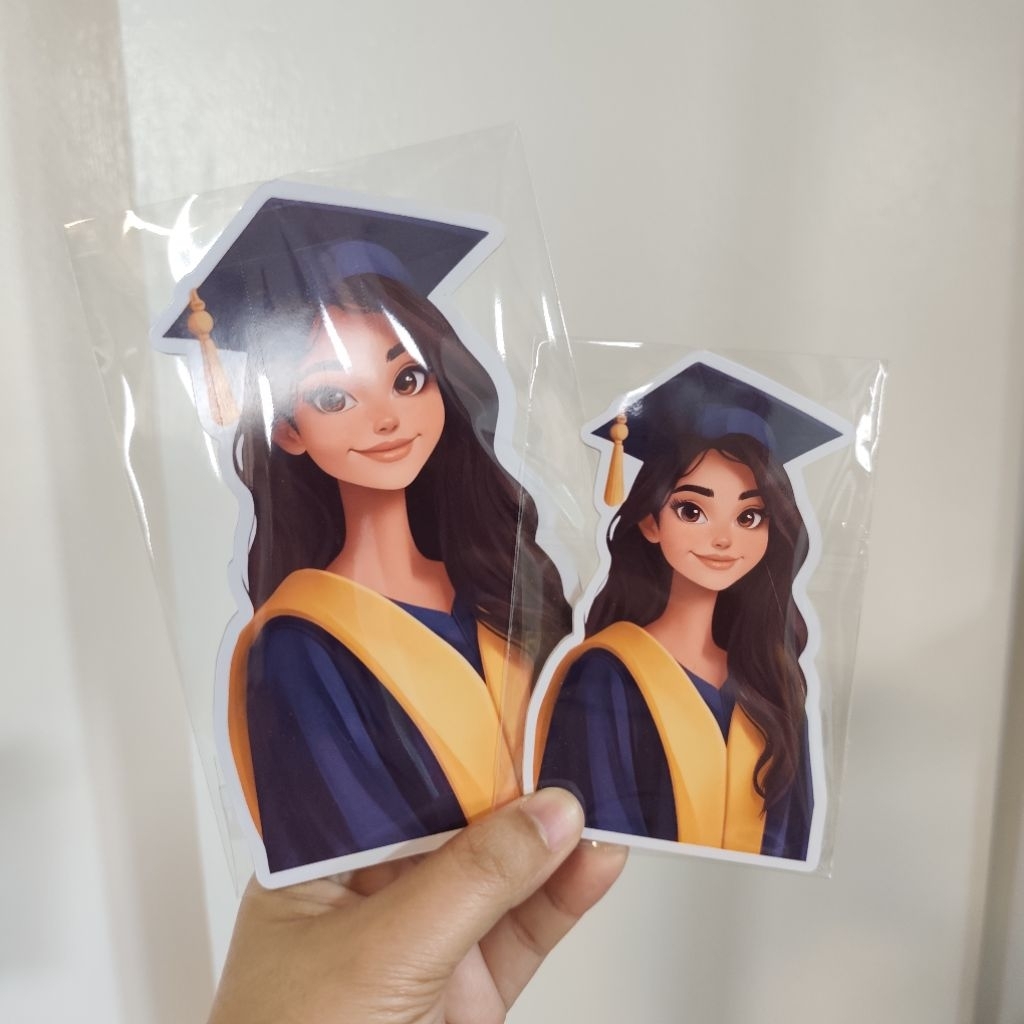 6pcs Chibi- Graduation Chibi- Bouquet Topper Graduation design Chibi ...