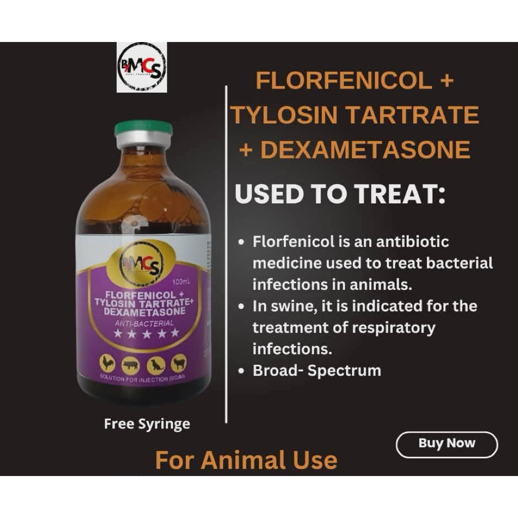 Florfenicol + Tylosin Tartrate + Dexametasone for Injection | For ...