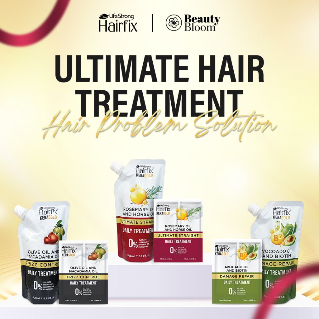 Hairfix KeraGold High Amplify Treatments | Shopee Philippines