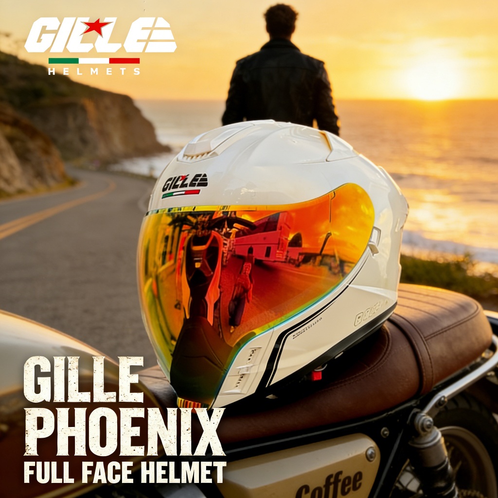 GILLE PHOENIX Open Face Dual Visor Revo Helmet Full Face Modular ...