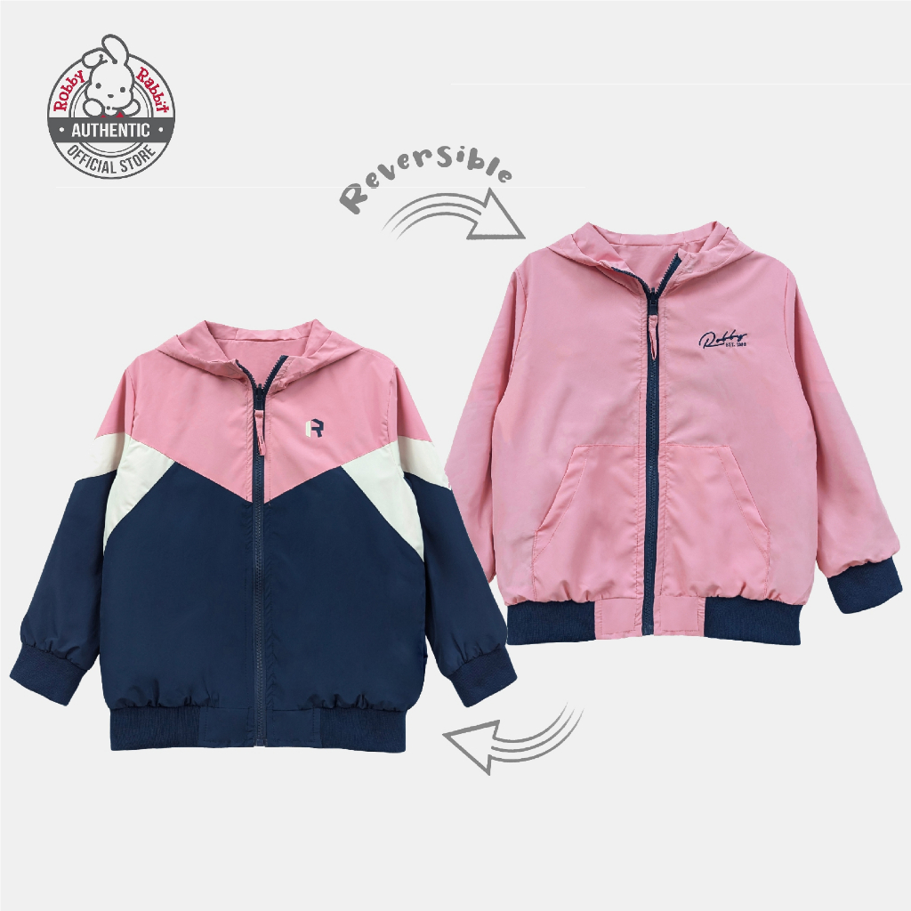 Robby Rabbit Girl Royal Regatta Water Repellant Reversible Jacket with ...