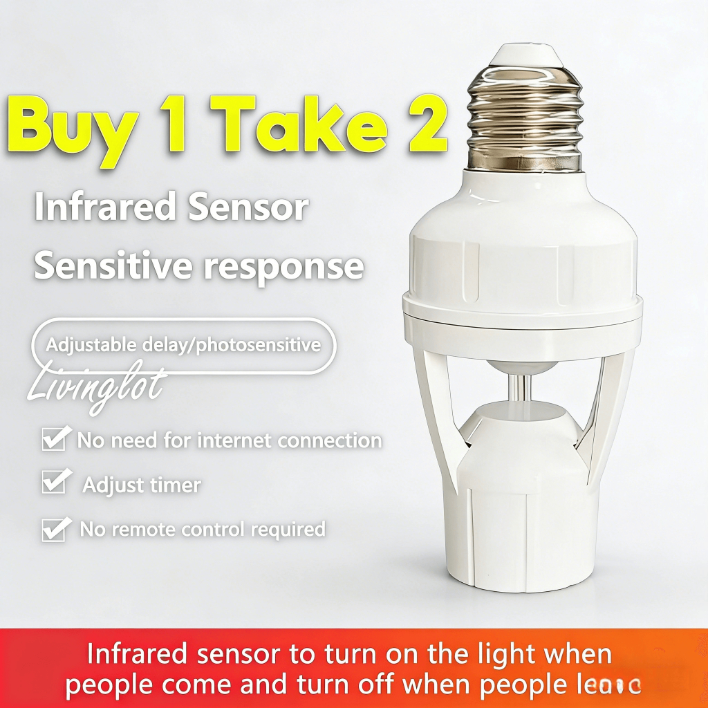 Buy 1 Take 2 Infrared Motion Sensor Lamp 360 Degrees Night Intelligent ...