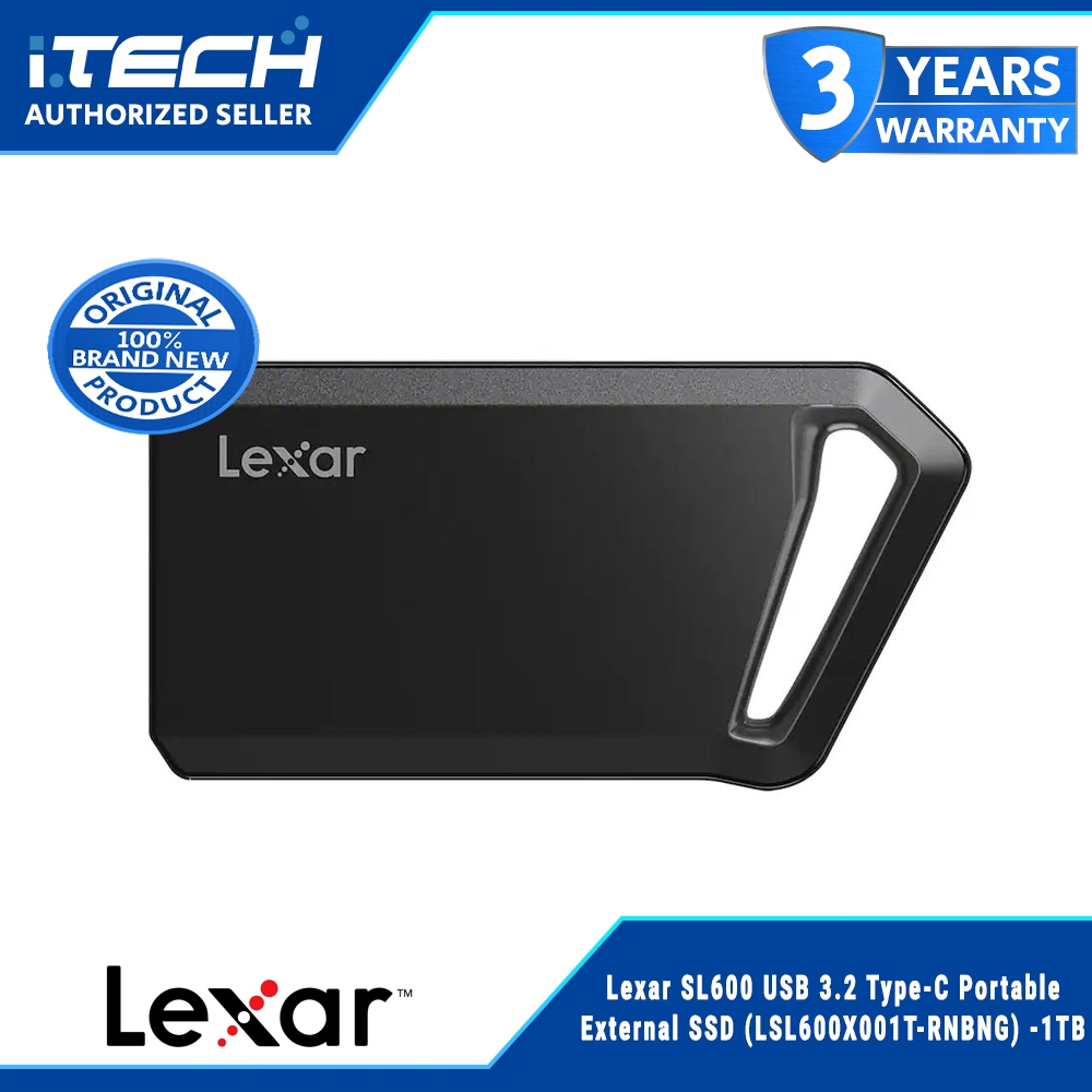 Lexar SL600 USB 3.2 Type-C Portable External SSD (LSL600X001T-RNBNG ...