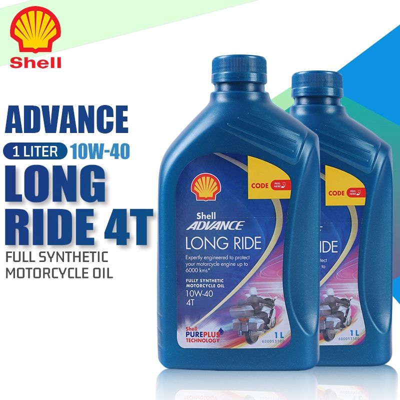 Shell Advance Long Ride Scooter Oil 4T 10W40 1L Fully Synthetic ...