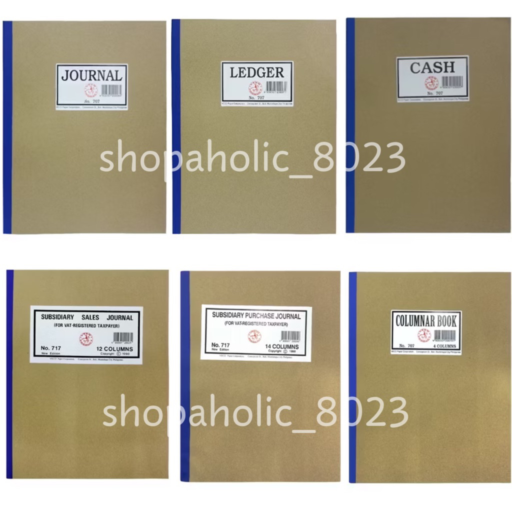 Veco Columnar Book, Ledger & Journal 10pcs/ream | Shopee Philippines