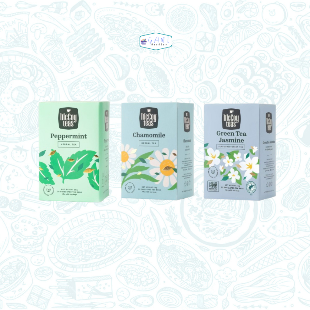 McCoy Teas Organic Chamomile, Jasime & Peppermint Herbal Tea, Caffeine ...