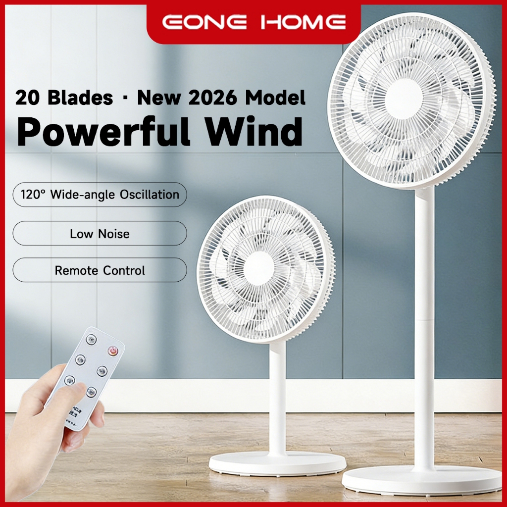 Electric Stand Fan New 2026 Model Remote Control Stand Fan Vertical ...