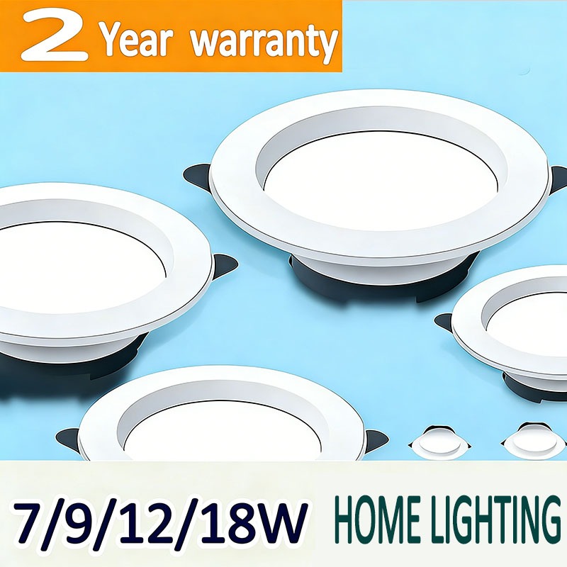 Ultra Thin LED Panel Light Downlight Recessed Ceiling Light 18W 12W 9W ...