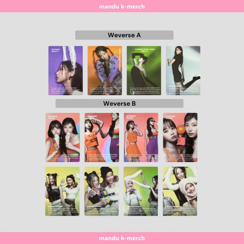 LE SSERAFIM SHOPEE kpopmerch 60枚 LE SSERAFIM EASY Kpopmerch Shopee Video call event Official