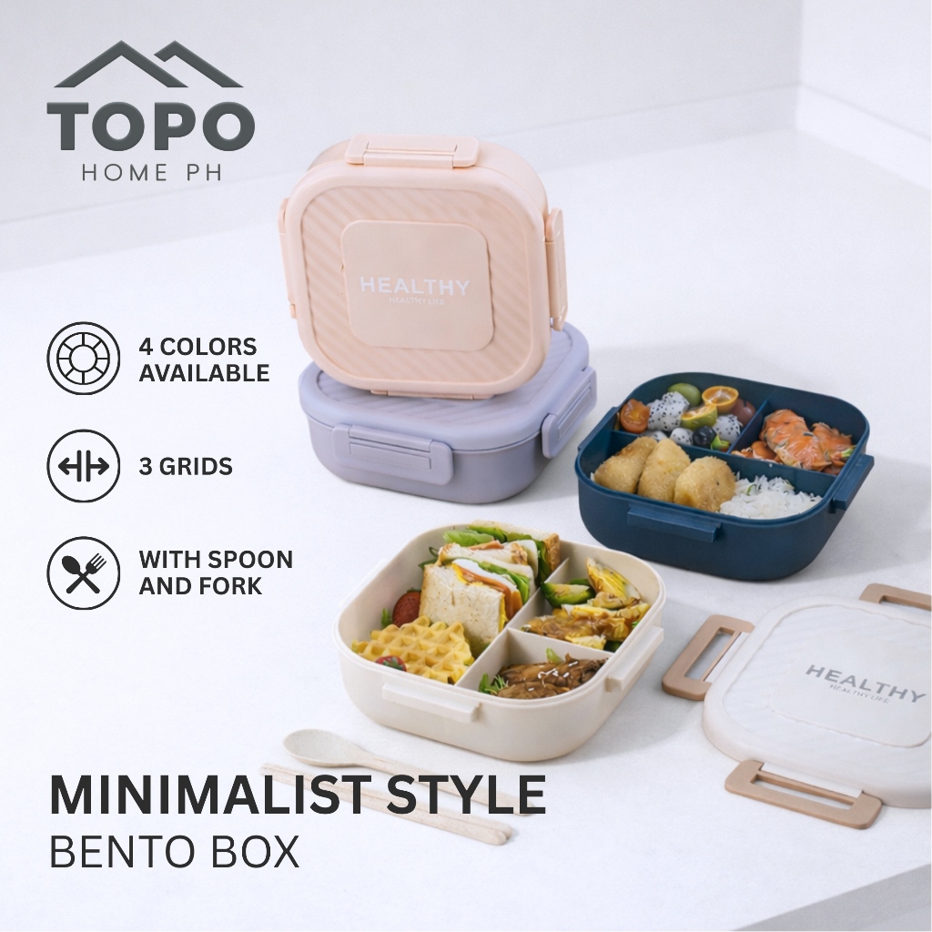 TOPO HOME PH 2026 New Japanese Separated Lunch Box Student School ...