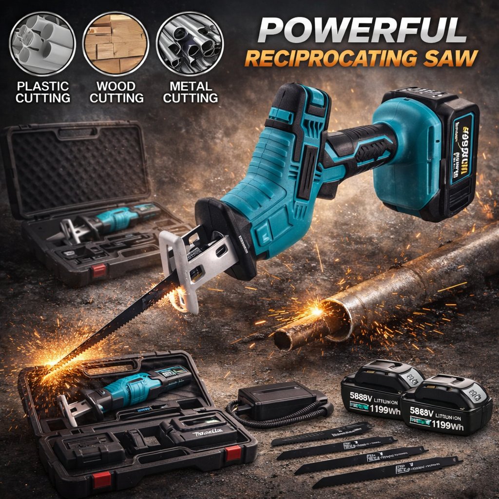 588VF Cordless Reciprocating Saw | Portable Power Saw for Wood Metal ...