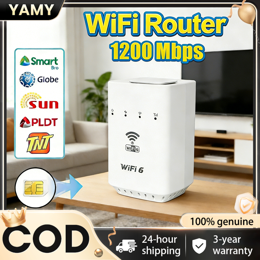 4G/5G WiFi Router with SIM Card Slot 1200Mbps High Speed Wireless ...