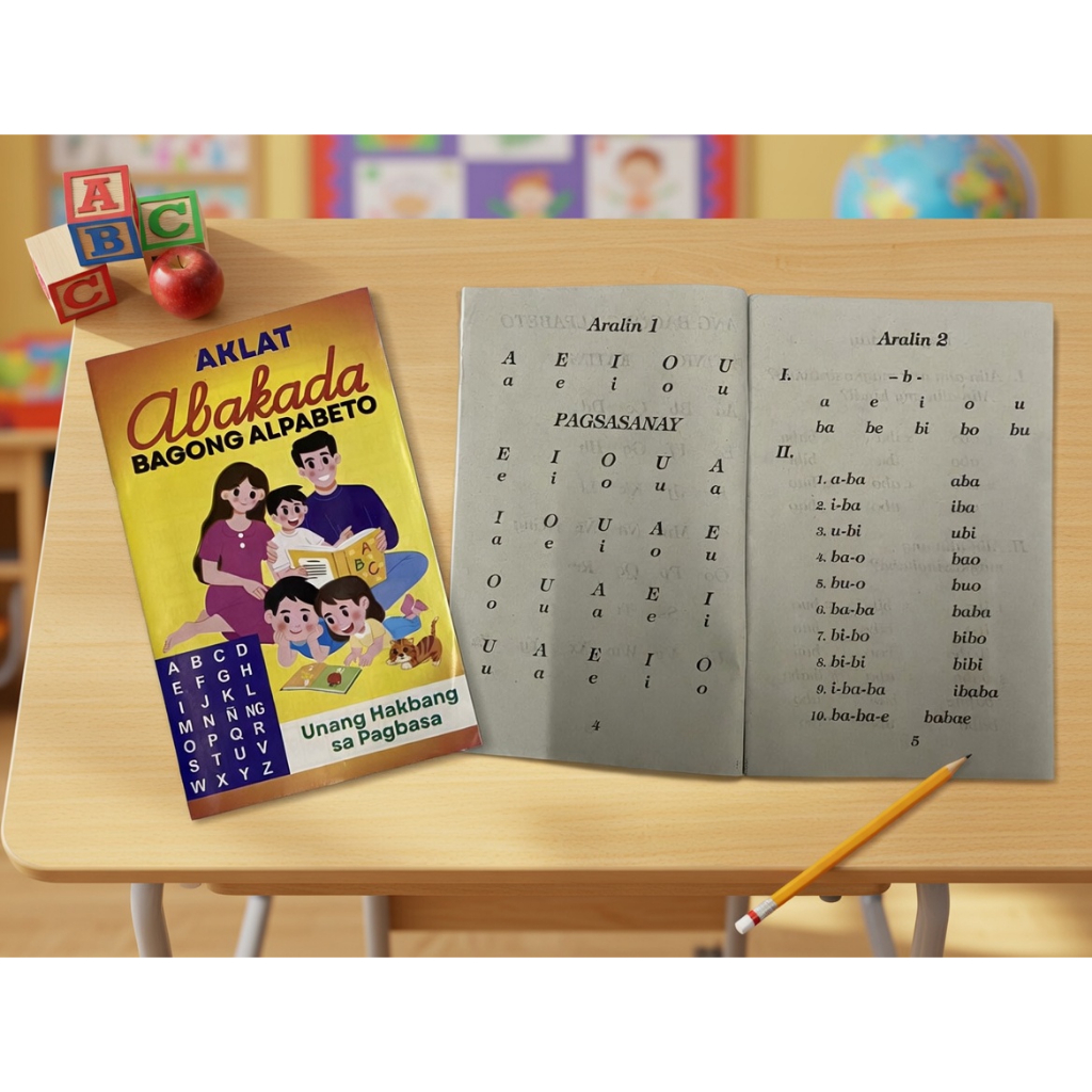 Abakada Book Bagong Alpabeto | Filipino Alphabet & Pantig Reading ...