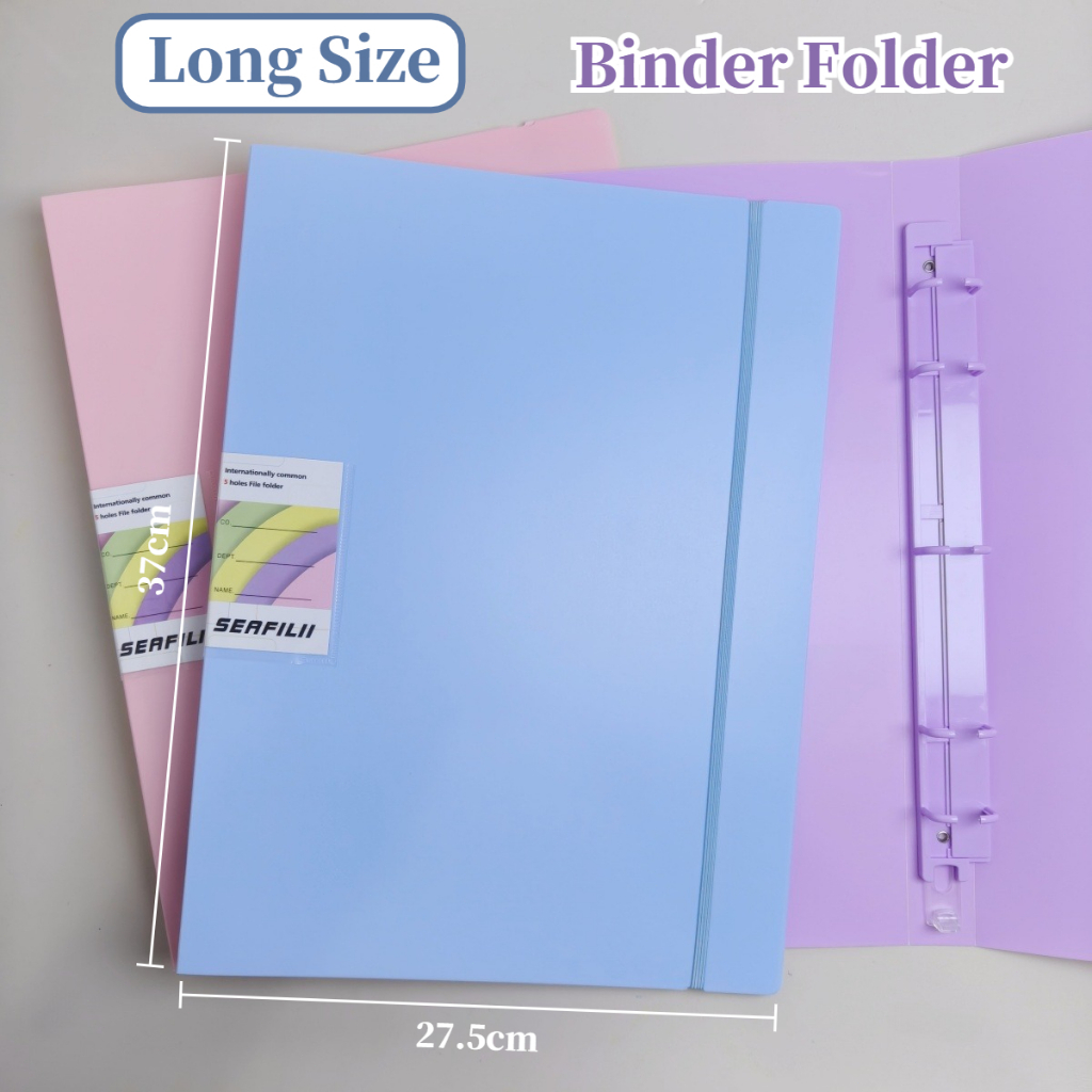 Long Ring Binder Folder 5 Holes Binder Notebook Cover Paper File ...