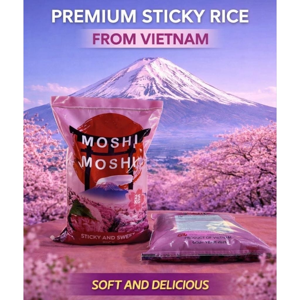 JAPANESE SAKURA (Moshi Moshi brand) Japanese Rice 25KG | Shopee Philippines