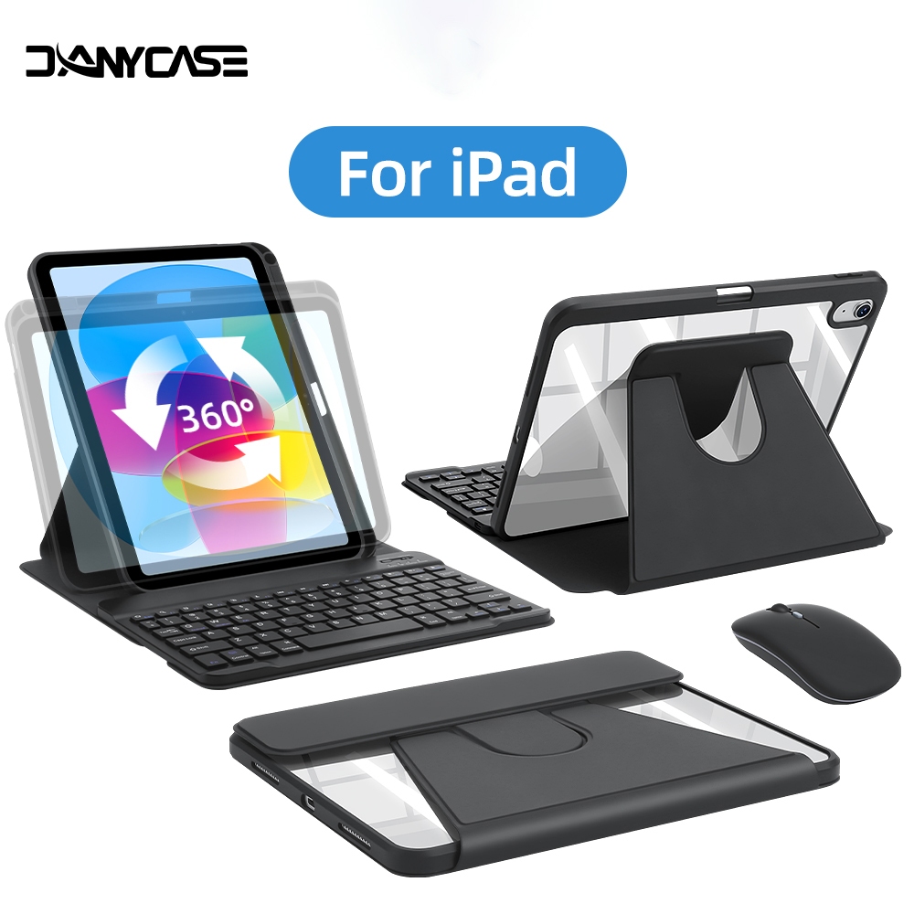 360° Rotation Keyboard Case for iPad 11th A16 Air 11 13 Pro 11 Air 4 5 ...