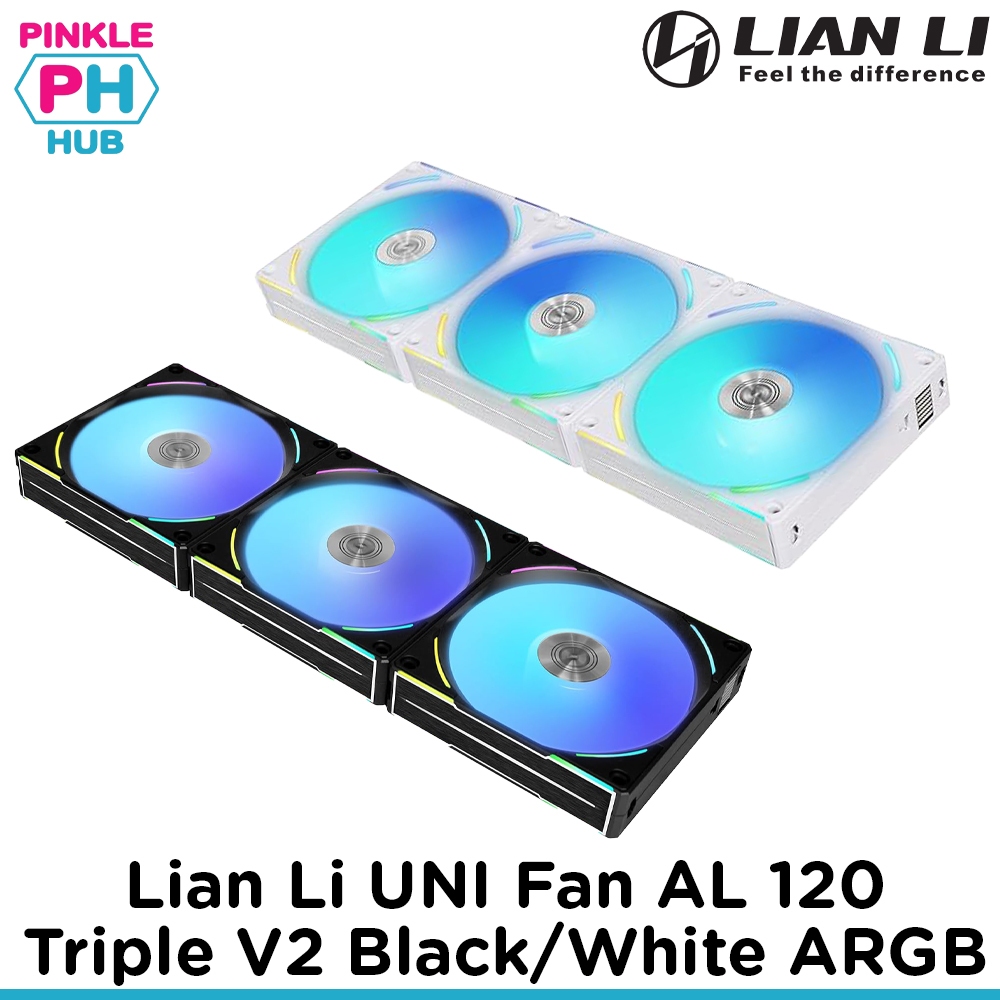 Lian Li UNI FAN AL120 V2 TRIPLE PACK 120 mm Improved daisy chain design ...