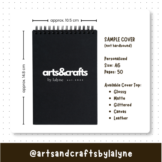 Customized Mini Notebook (A6, 4 x 5.5 inches, 50 pages) | Shopee ...