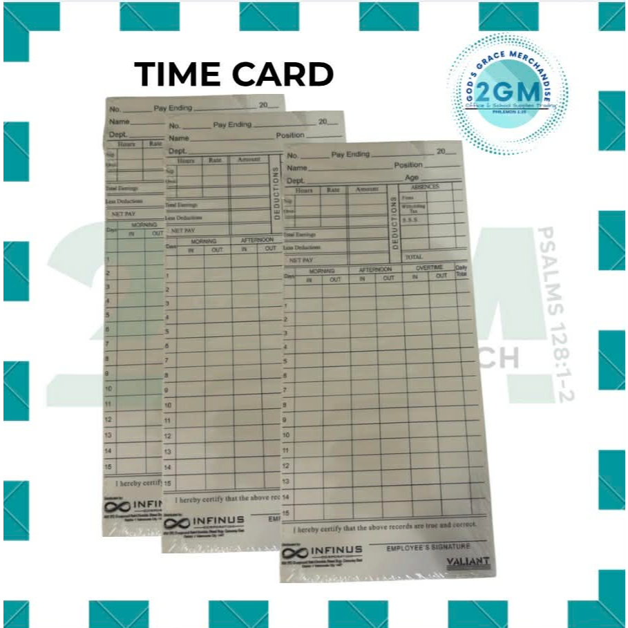 Shop timecard for Sale on Shopee Philippines