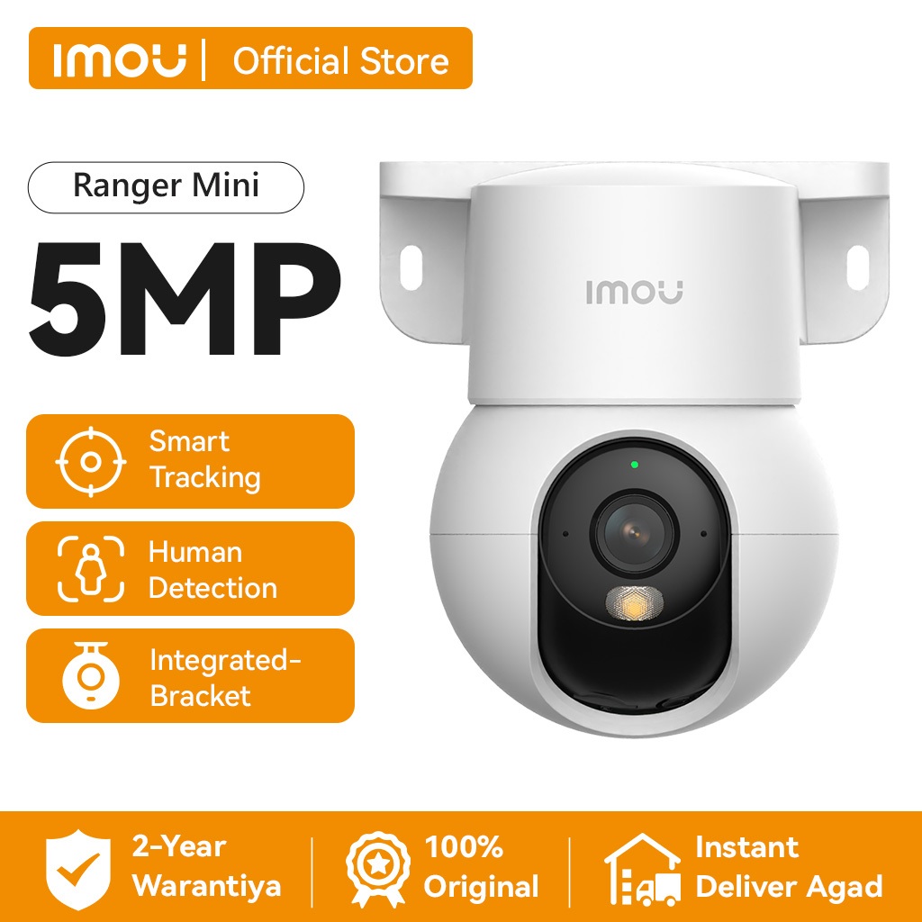 IMOU Ranger Mini 5MP Integrated-Bracket Indoor Camera CCTV Security ...