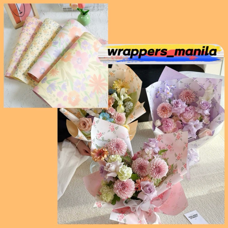 Dreamland Garden Paint Style Wrappers Bouquet Wrapping Material ...