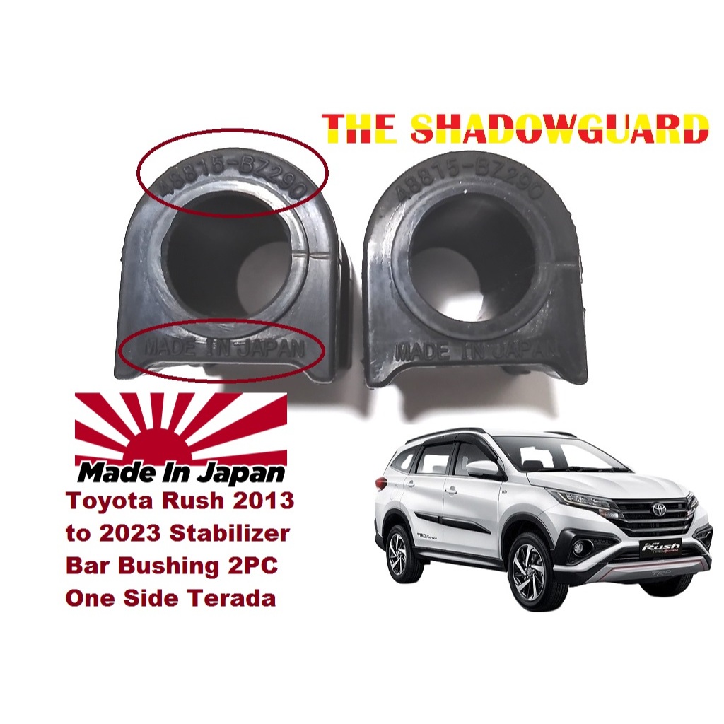 Toyota Rush 2013 to 2023 Stabilizer Bar Bushing 2PC One Side Terada ...