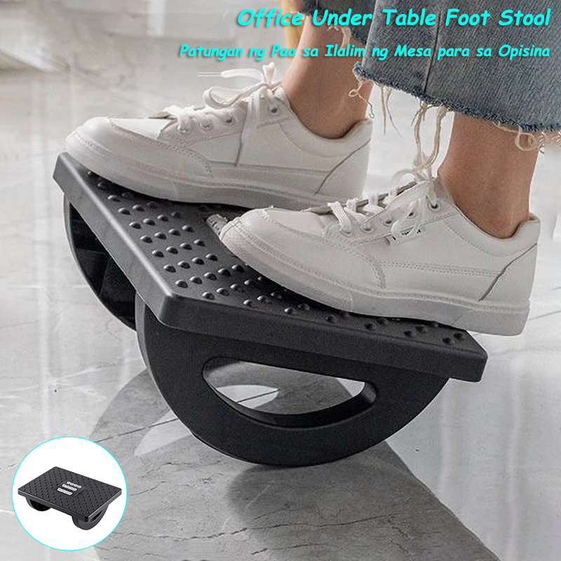 1pc Adjustable Angle Footrest Office Under Table Ergonomic Footrest 180 ...