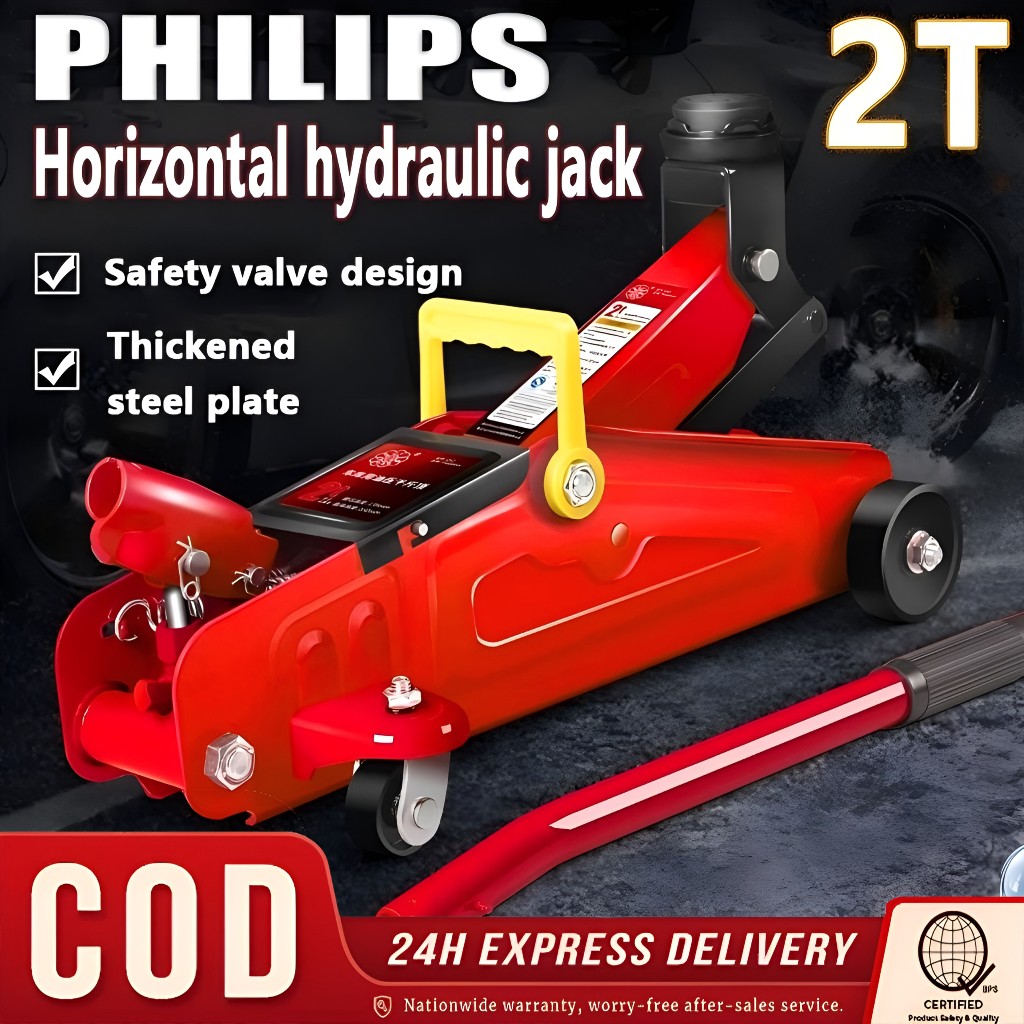 Philins Hydraulic Floor Jack 2Ton Crocodile Jack Low Lifting Quick Pump ...