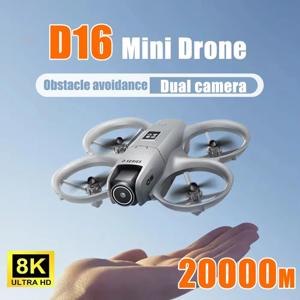 D16 Mini Drone 180 ° Electric 8K Camera Intelligent Obstacle WiFi ...