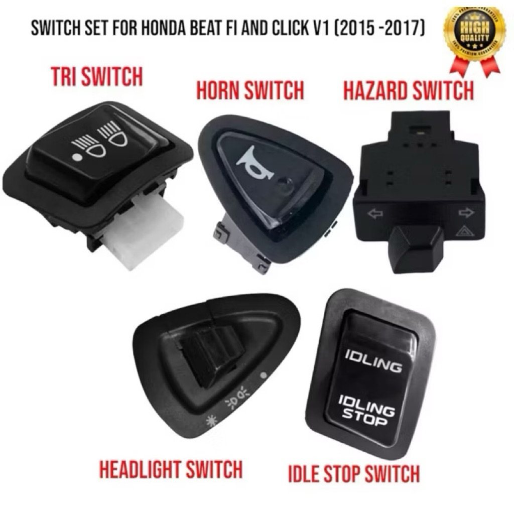 SWITCH (4un1) FOR HONDA BEAT FI V1,V2 and CLICK V1 (2015-2017) model ...