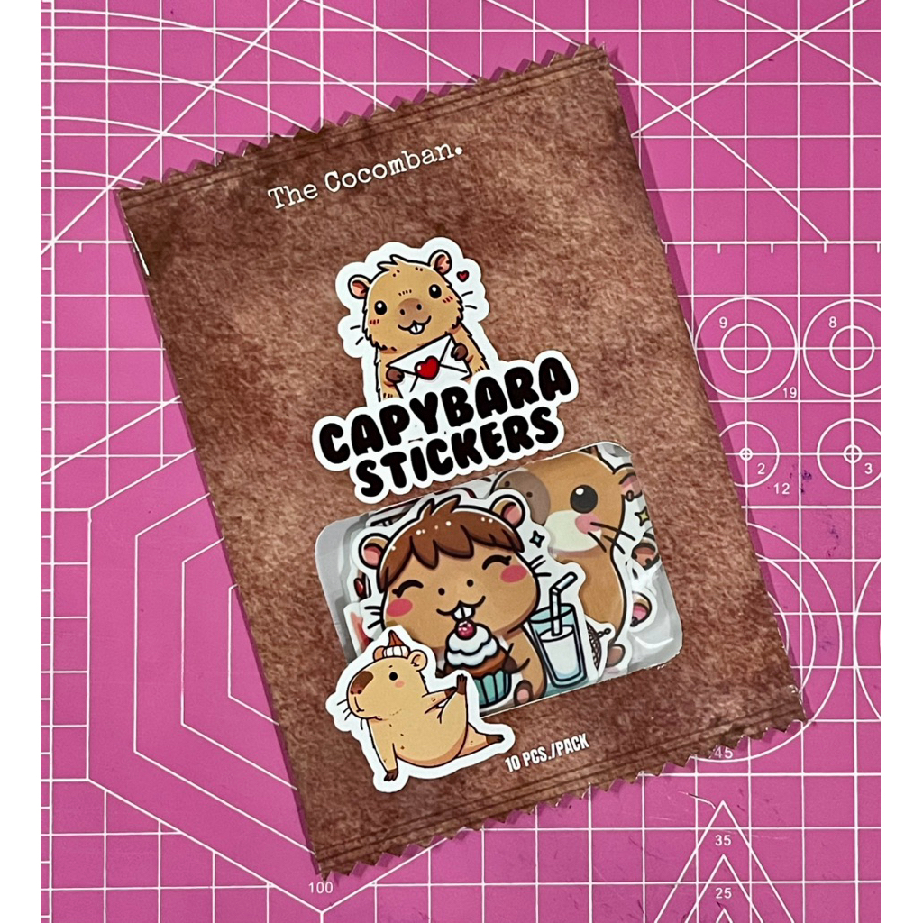 CAPYBARA CHIP BAG STICKERS (WATERPROOF) STICKERS FOR JOURNALS ...