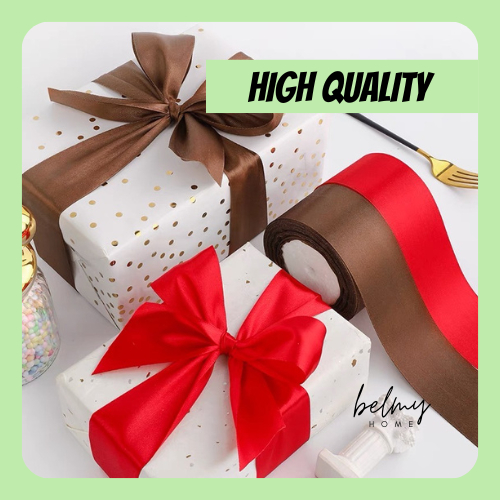 5cm Satin Ribbon Roll Gift Packaging Ribbon Flower Making DIY Holiday ...