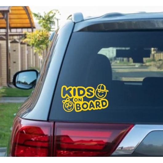 KIDS ON BOARD, BABY ON BOARD, CHILDREN ON BOARD, Sticker Decals Vinyl ...