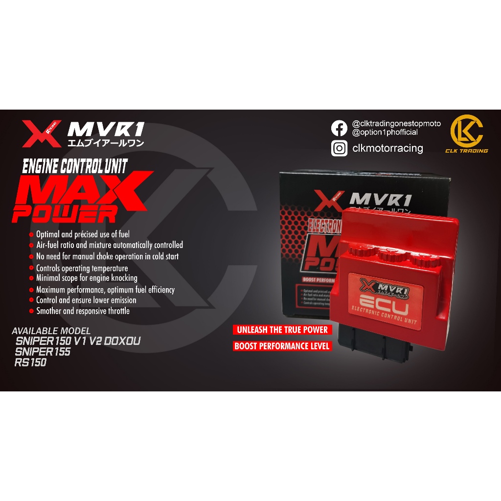 MVR1 ECU Engine Control Unit Power Max for Sniper 150 V1 V2 Sniper 155 ...
