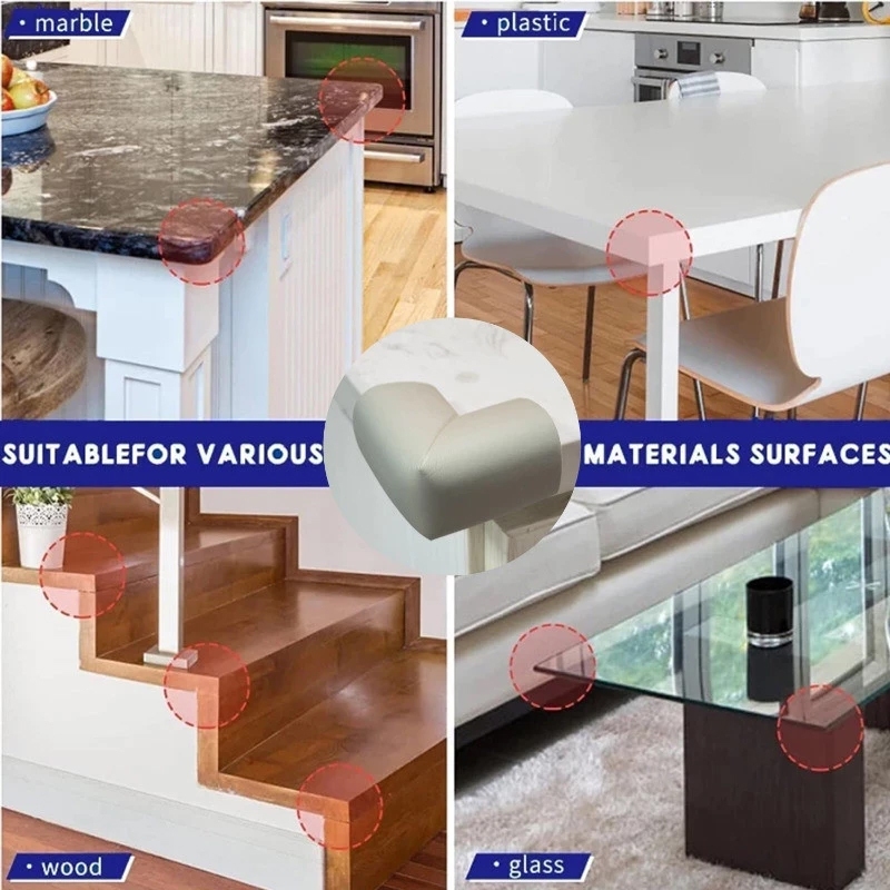 Azuer Safety Table Edge Protectors L-Shaped NBR Corner Guards For Table ...