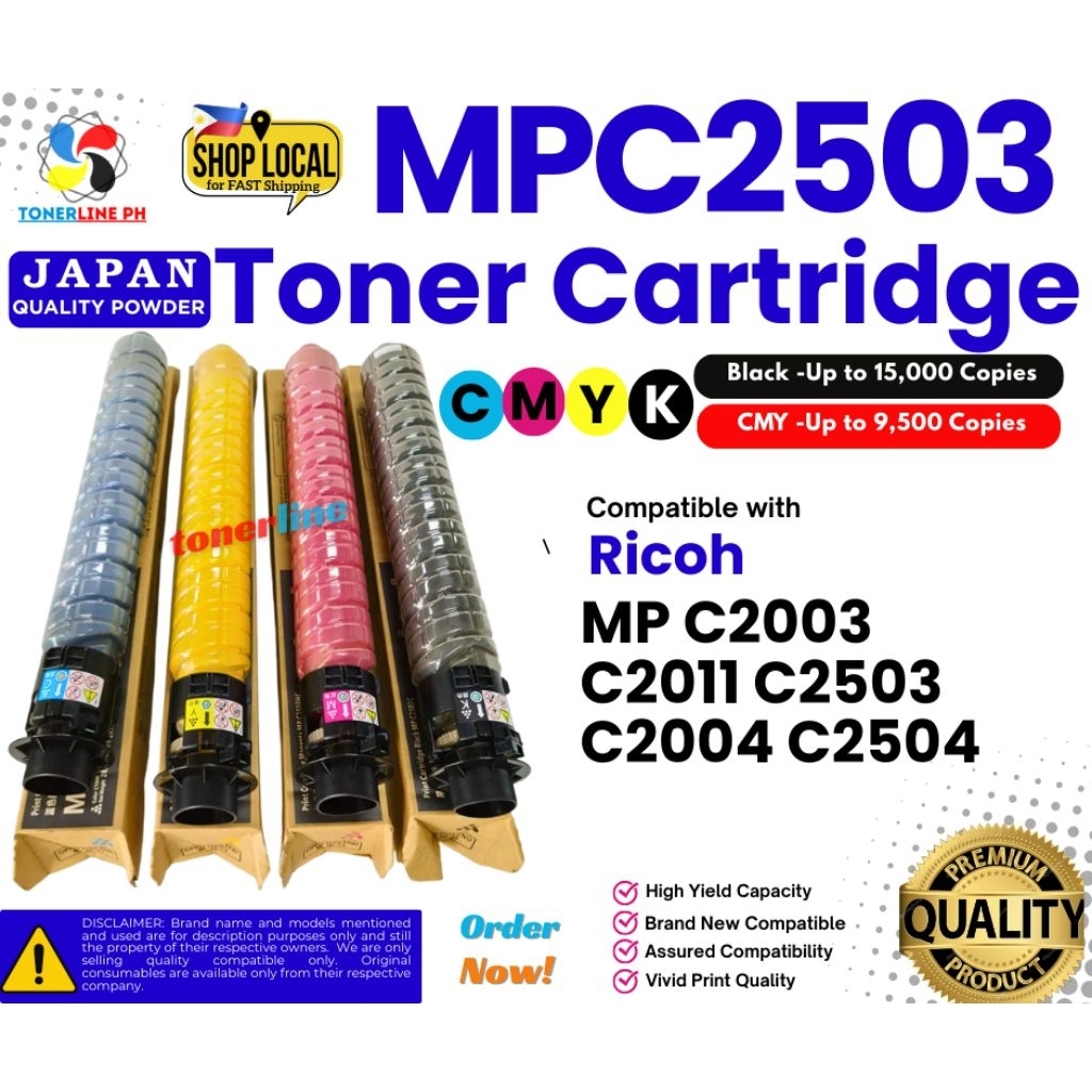 MPC2011 MPC2503 MPC2003 Ricoh Toner Cartridge For Use and Compatible ...