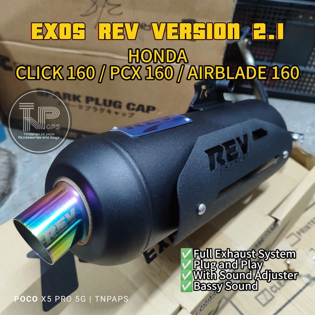 Exos REV v2.1 for CLICK160 / PCX160 / AIRBLADE 160 with Sound Adjuster ...