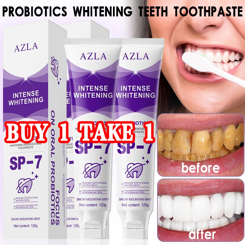AZLA Teeth Whitening Toothpaste SP-7 Probiotics Remove Tartar Stains ...
