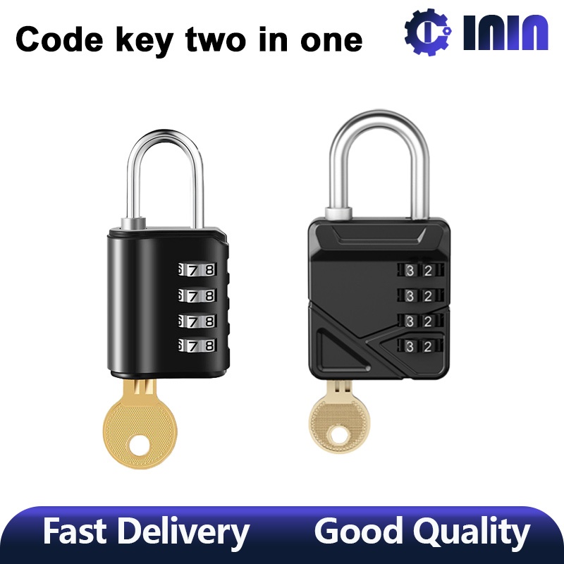 Password key two-in-one Zinc Alloy Combination Padlock Digital Padlock ...