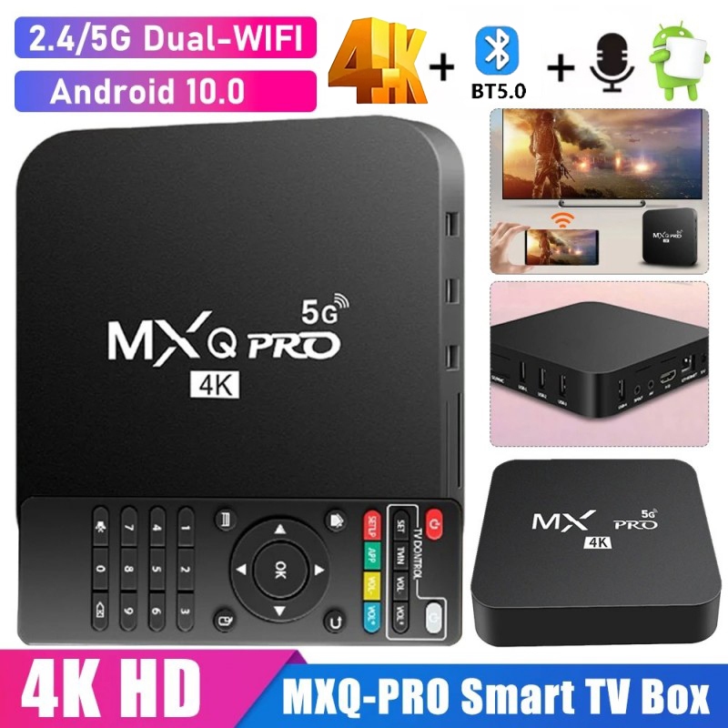 Android TV Box 2.4G&5G Dual WIFI Bluetooth HD 4K Video Media Player ...