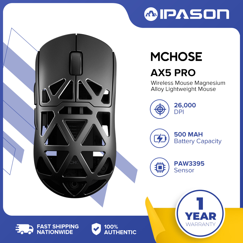 IPASON MCHOSE AX5 Pro magnesium alloy wireless mouse hollow mouse ...