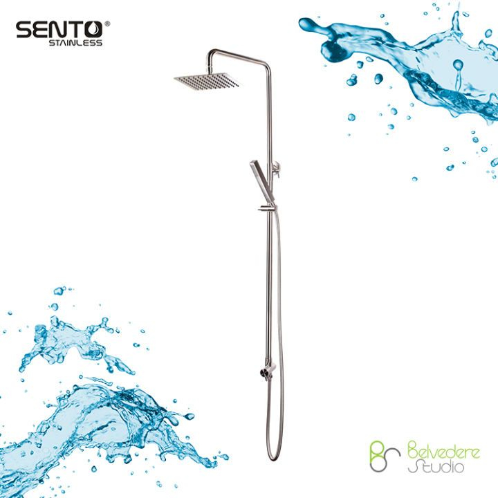 SENTO G-78B Shower Set SUS 304 – Durable Stainless Steel Rain Shower ...